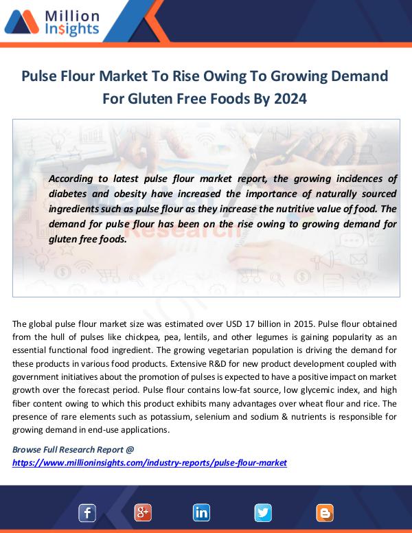 Market News Today Pulse Flour Market