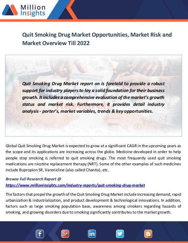 Market News Today Quit Smoking Drug Market