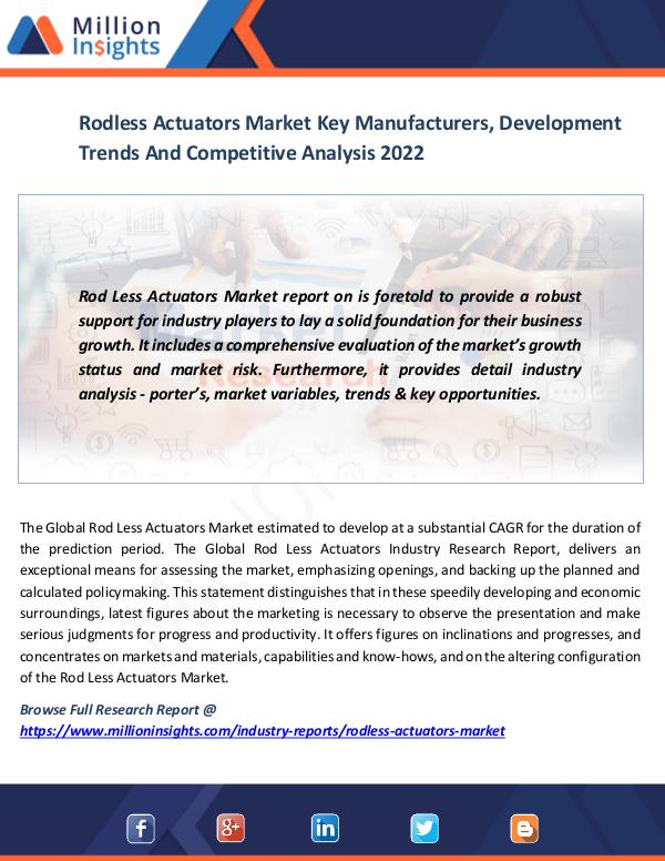 Rodless Actuators Market