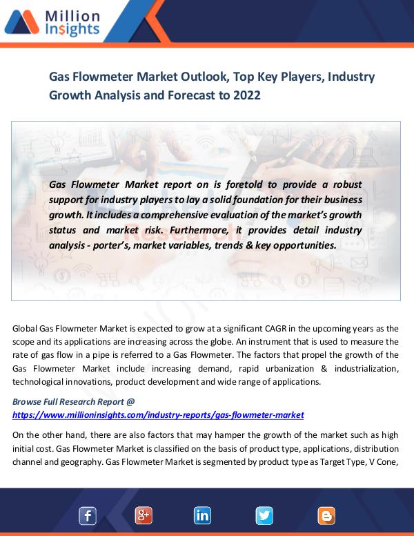 Market News Today Gas Flowmeter Market