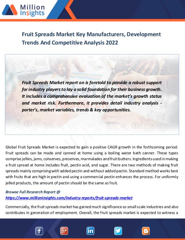 Fruit Spreads Market