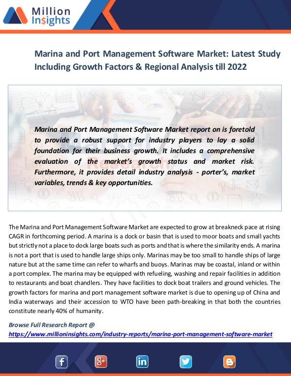 Marina and Port Management Software Market