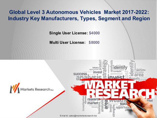 Global Level 3 Autonomous Vehicles Market 2017