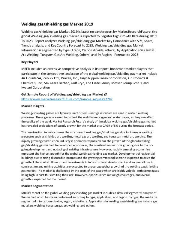 Welding Gas Shielding Gas Market_