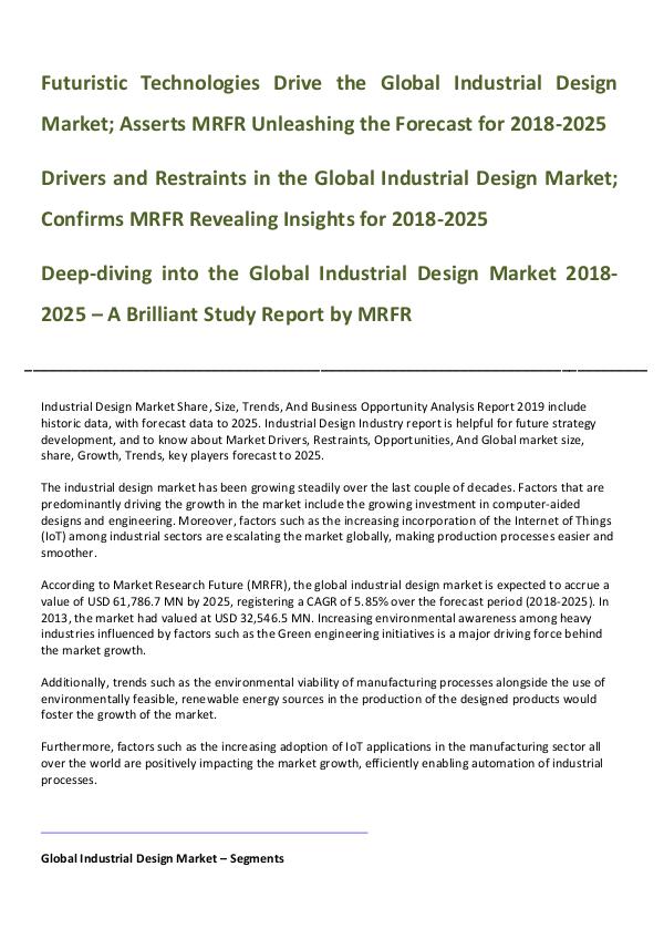 Global Industrial Design Market _Written By Mausam