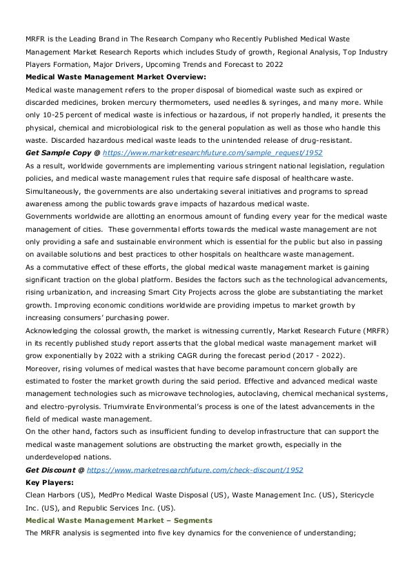 medical waste management market