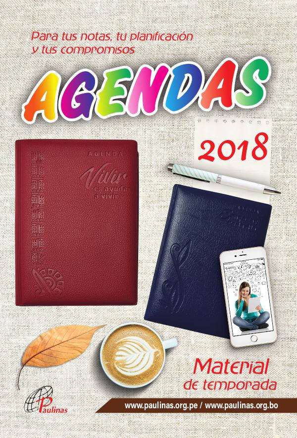 MATERIAL DE TEMPORADA 2018 PUBLICIDAD AGENDAS 2018