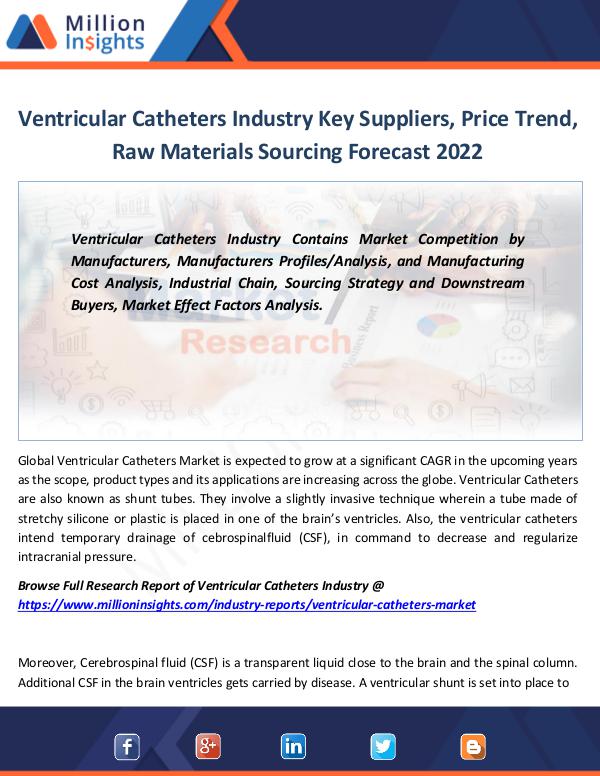 Ventricular Catheters Industry Key Suppliers 2022