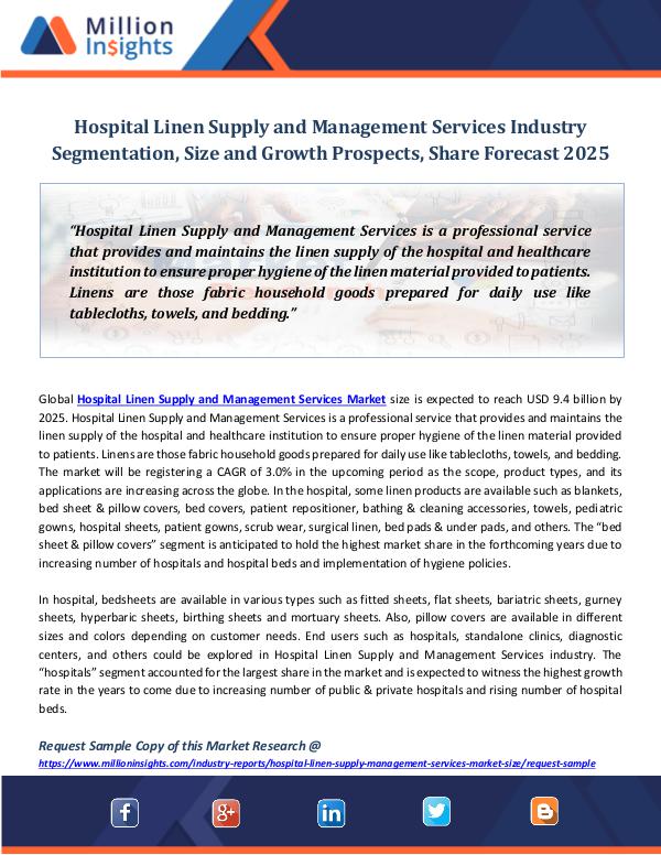 Hospital Linen Supply and Management Services