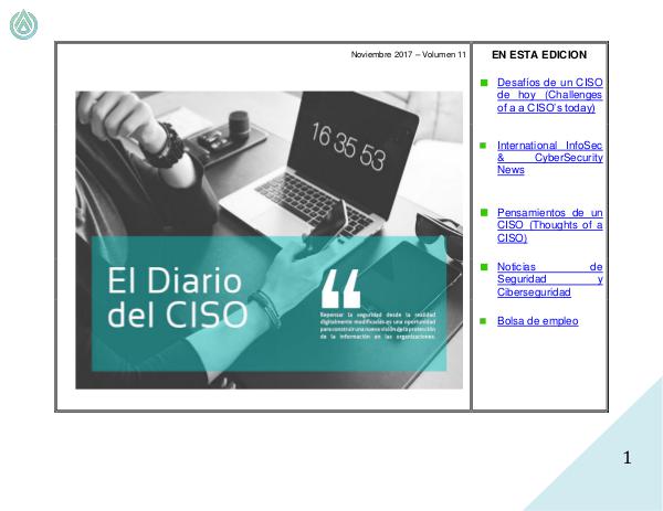 El Diario del CISO Volumen 11