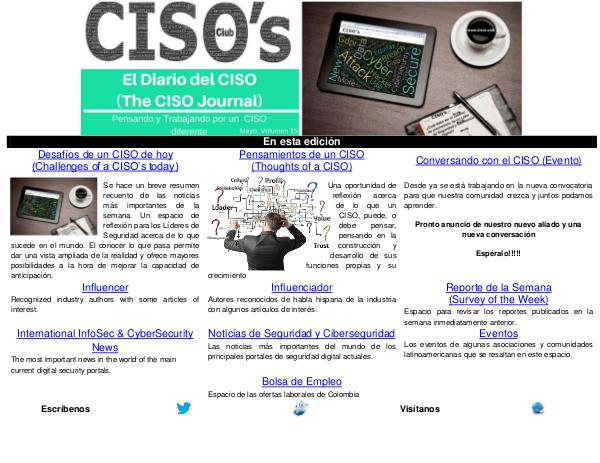 El Diario del CISO (The CISO Journal) Edición 15