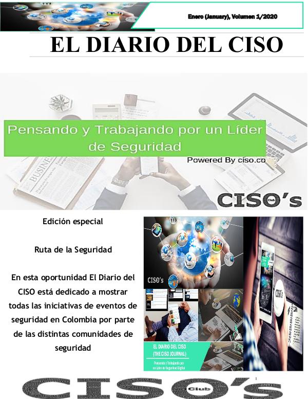 El Diario del CISO El Diario del CISO (The CISO Journal) Edición 1/20