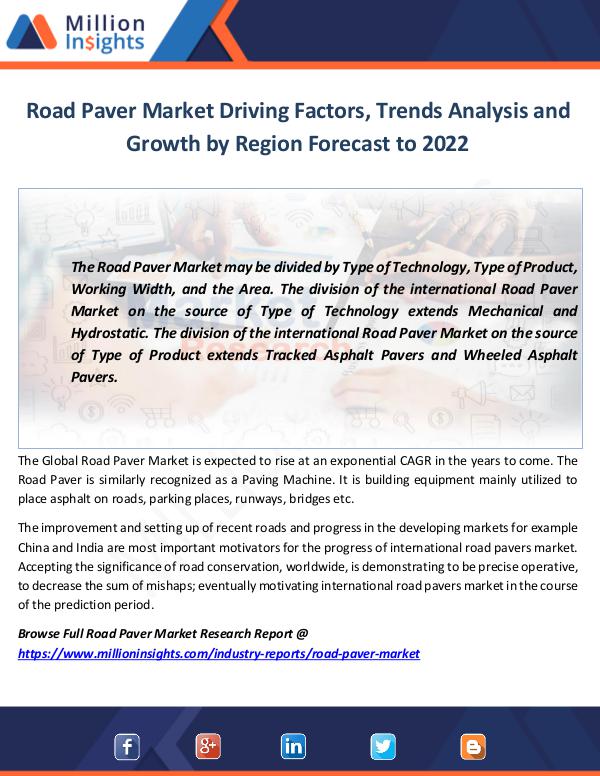 Road Paver Market