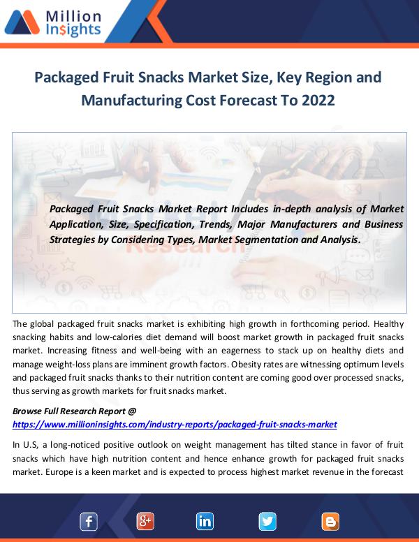 Market World Packaged Fruit Snacks Market Shares