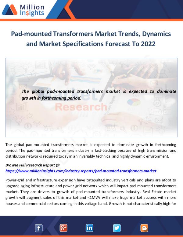 Market World Pad-mounted Transformers Market Trends