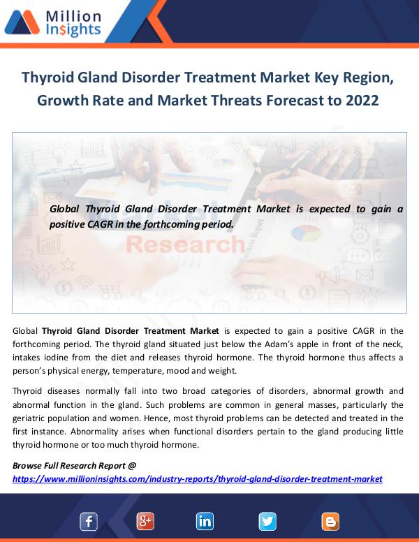 Thyroid Gland Disorder Treatment Market Key Region