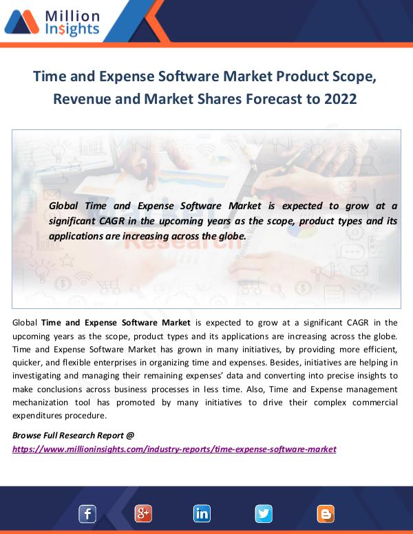 Time and Expense Software Market Scope