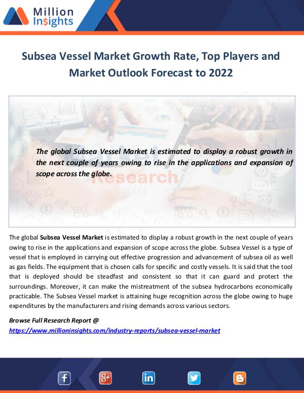 Subsea Vessel Market Growth