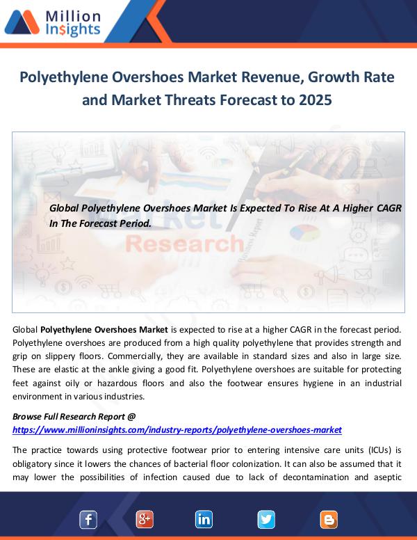 Polyethylene Overshoes Market Growth