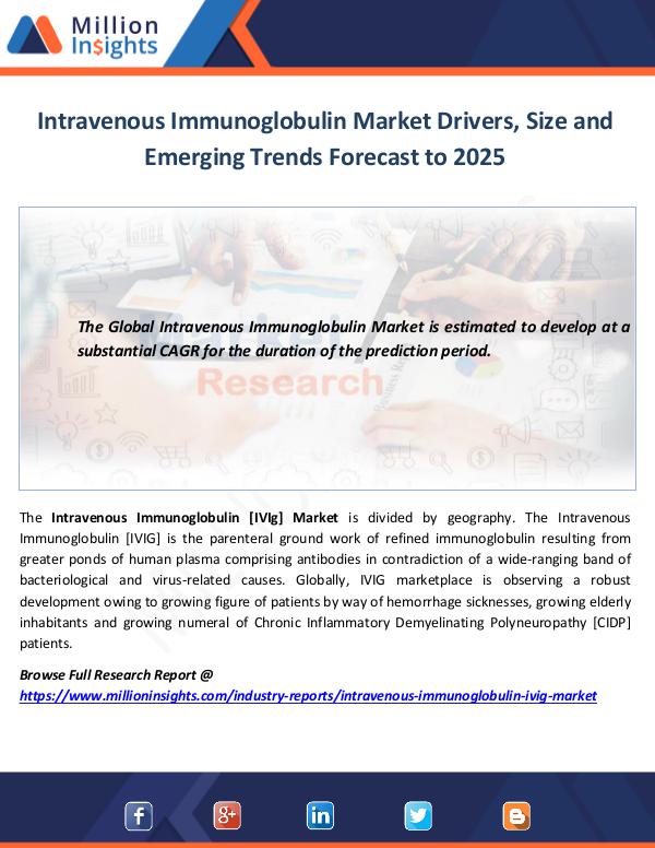 Intravenous Immunoglobulin Market Drivers