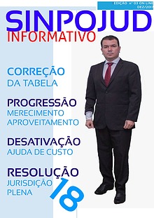 REVISTA SINPOJUD EDIÇÃO INFORMATIVO