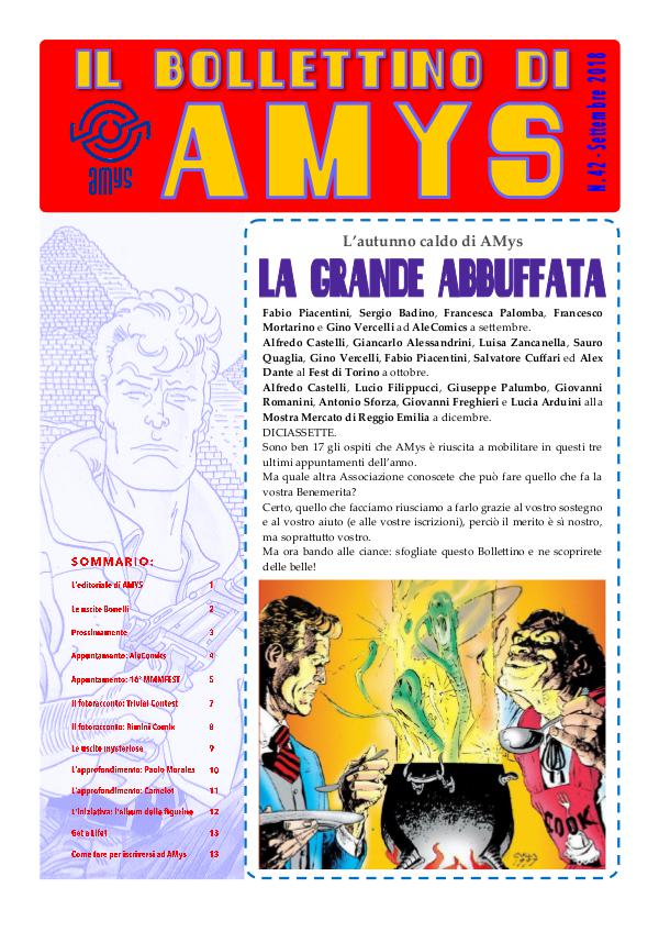 IL BOLLETTINO DI AMYS nr. 42-2018