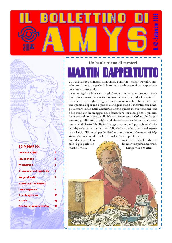 IL BOLLETTINO DI AMYS nr. 43-2018