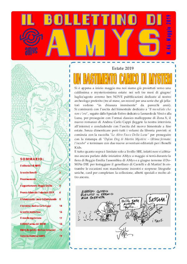 IL BOLLETTINO DI AMYS nr. 46-2019