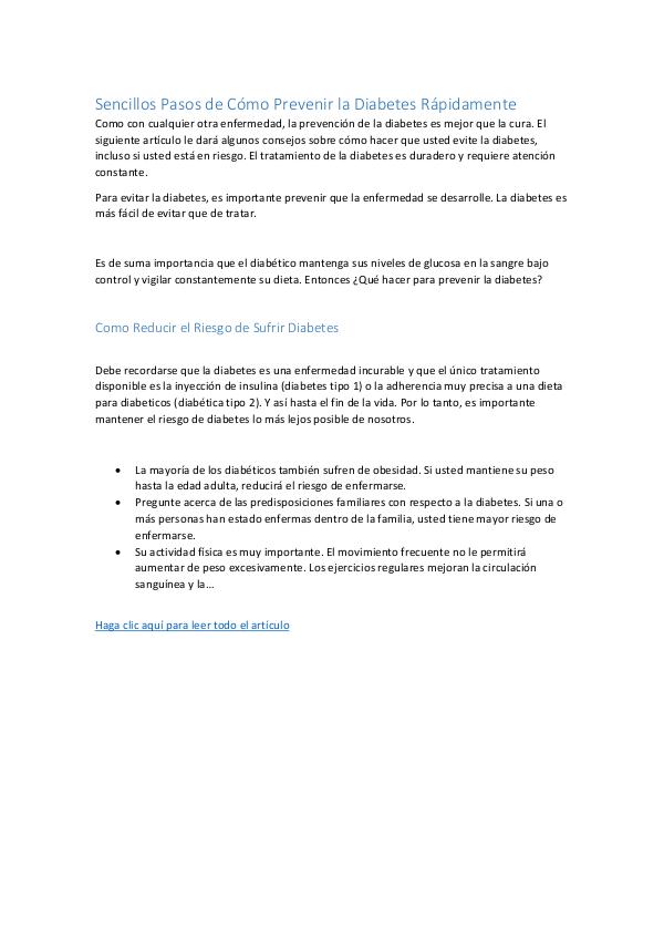 Consejos Naturales Para Controlar la Diabetes Tipo 2 — 7 Tips Sencill Sencillos Pasos de Cómo Prevenir la Diabetes Rápid