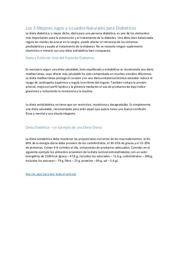 Consejos Naturales Para Controlar la Diabetes Tipo 2 — 7 Tips Sencill Los 3 Mejores Jugos y Licuados Naturales para Diab