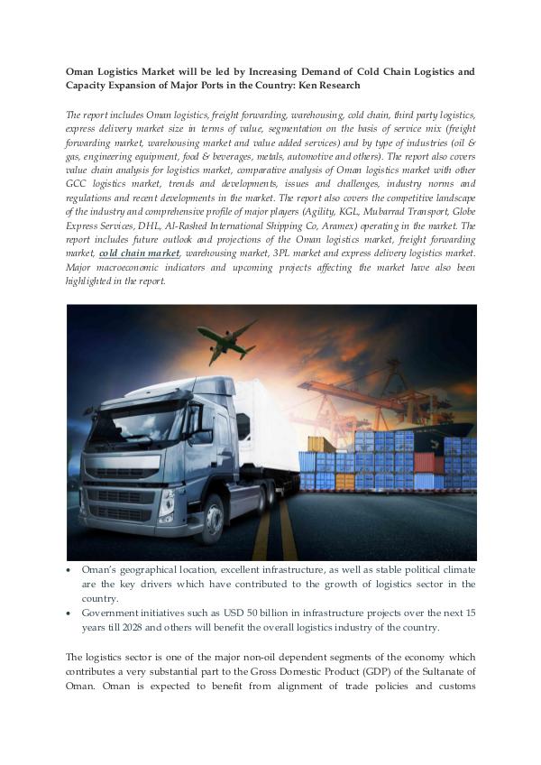 Ken Research - Oman Logistics Market Report