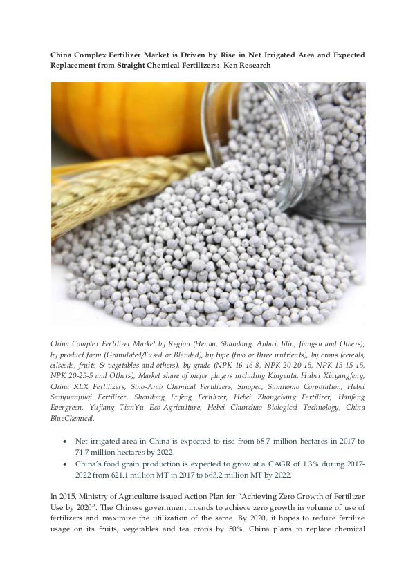 China Complex Fertilizer Demand