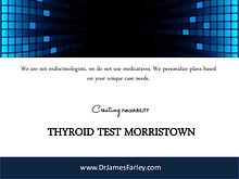 Thyroid Test Morristown