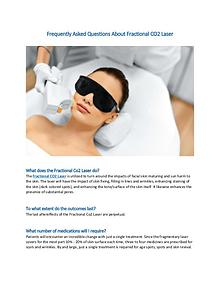 Frequently Asked Questions About Fractional CO2 Laser