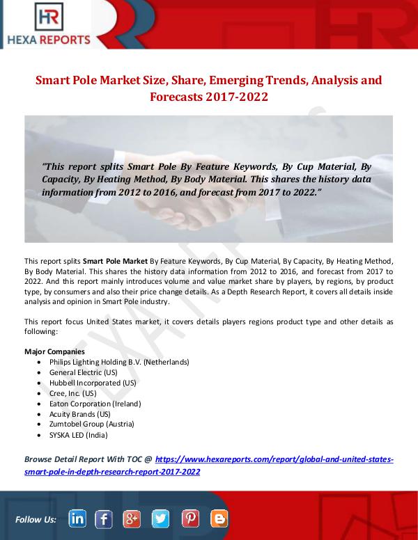 Smart Pole Market Key Components, Share, Market Tr