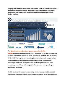 Global Automated Endoscopic Reprocessing Market (2018-2025)