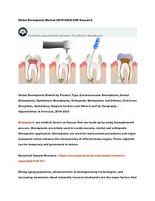 Global Bioimplants Market (2018-2025)-GMI Research