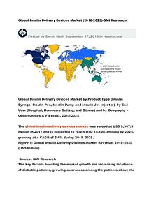 Global Insulin Delivery Devices Market (2018-2025)-GMI Research