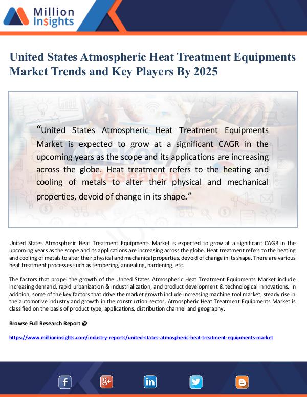 Market Giant United States Atmospheric Heat Treatment Equipment