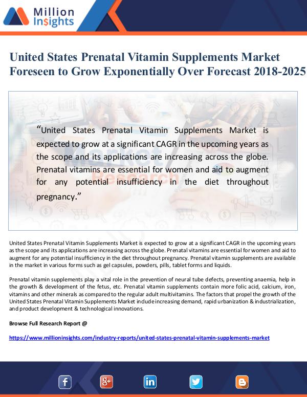 Market Giant United States Prenatal Vitamin Supplements Market