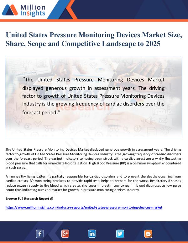 Market Giant United States Pressure Monitoring Devices Market S