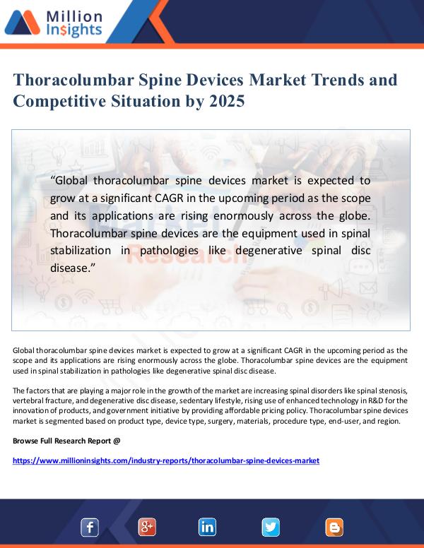 Market Giant Thoracolumbar Spine Devices Market Trends and Comp