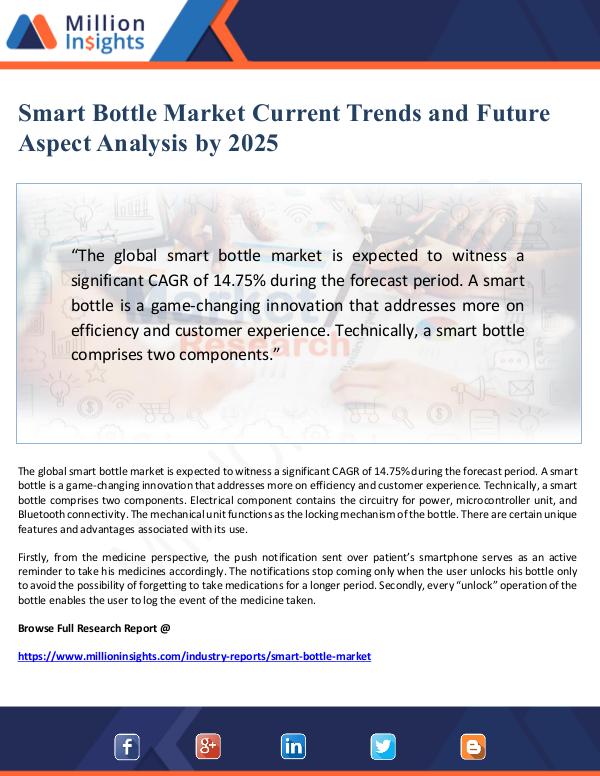 Global Research Smart Bottle Market Current Trends Analysis by 202