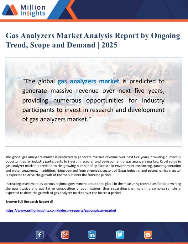 Gas Analyzers Market Analysis Report by Trend, Sco