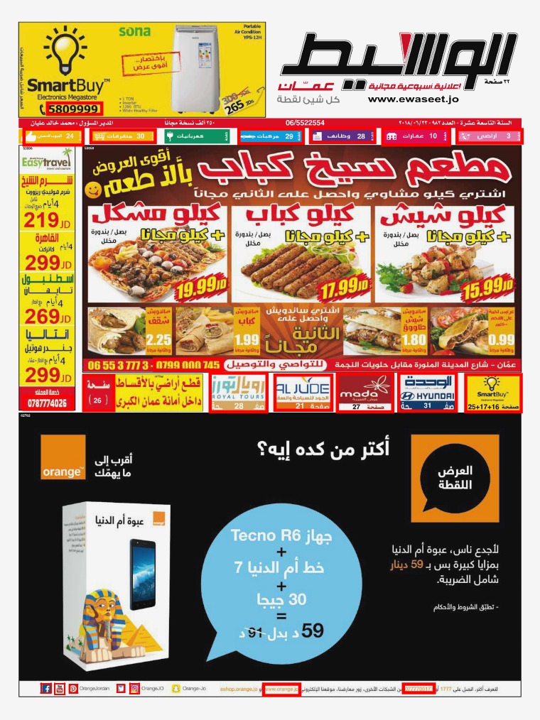 AlWaseet Jordan - جريدة الوسيط الأردن AMMAN 23/06/2018