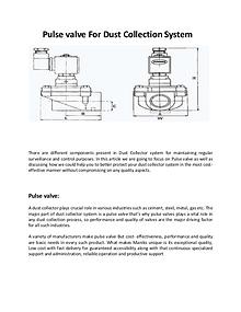 Pulse Jet valve