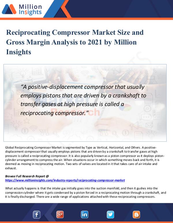 Market Updates Reciprocating Compressor Market Size and Share's