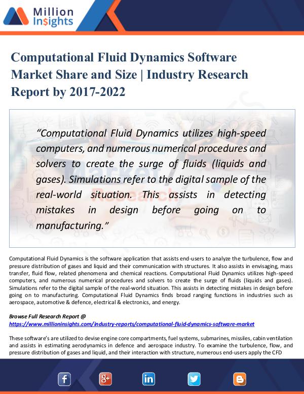 Market Updates Computational Fluid Dynamics Software Market 20222