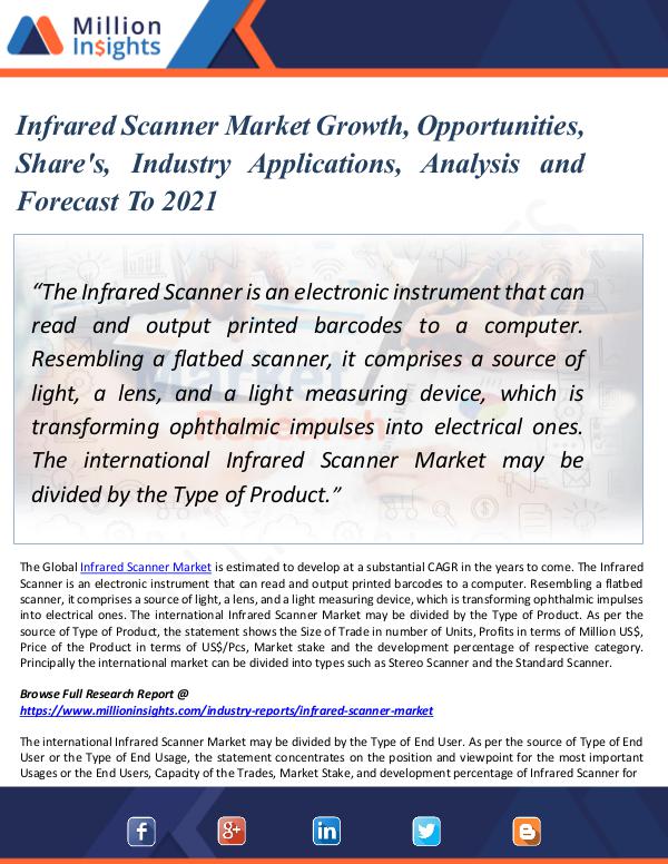 Market Updates Infrared Scanner Market Growth & Opportunity 2021