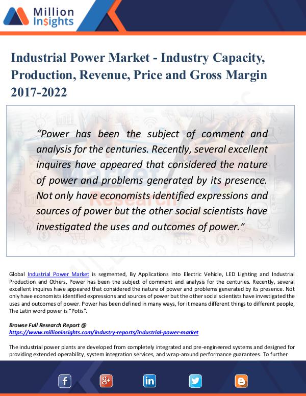 Market Updates Industrial Power Market - Industry Size & Share